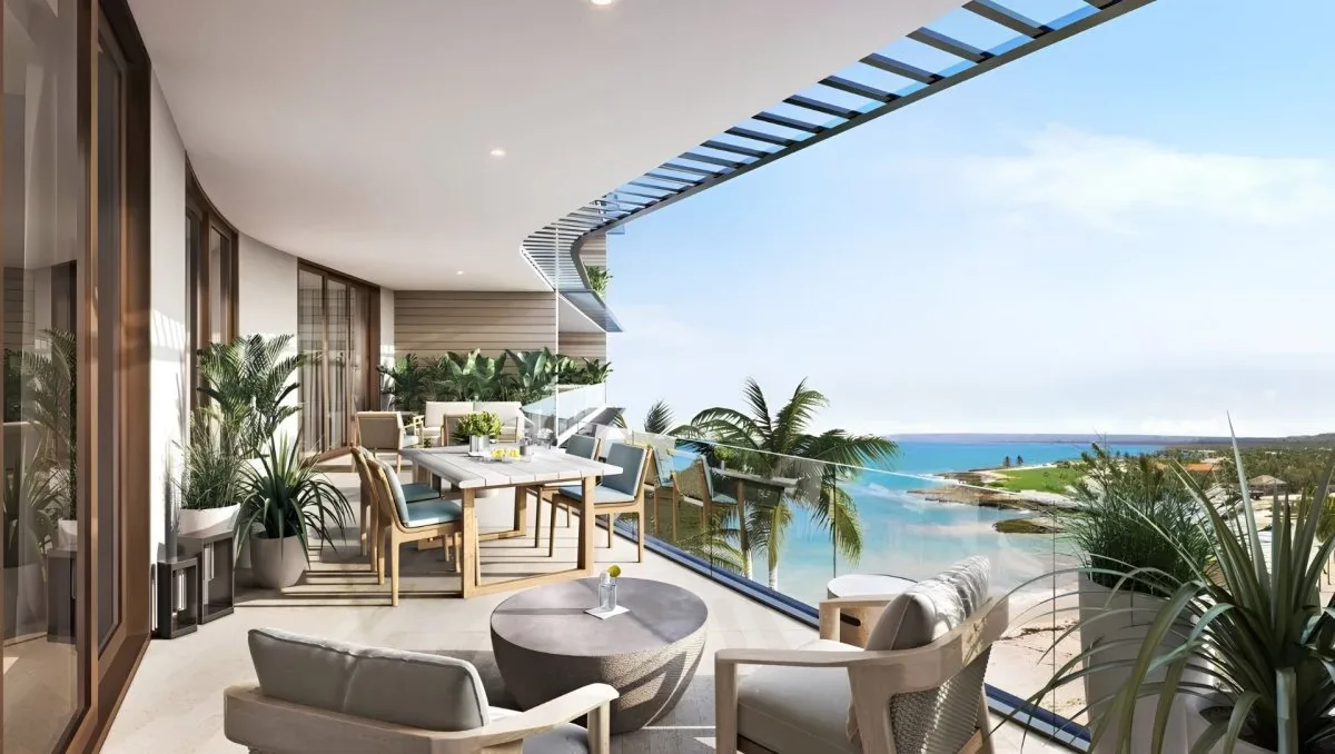 Punta Cana beachfront property and Caribbean coastline